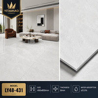 Carreaux de porcelaine modernes effet marbre brillant, épaisseur 10 mm, 400x800 mm, absorption d'eau <0,5 %, résistants à l'usure, pour sols, murs, salles de bain, villas 5