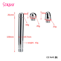 Kit de douche double embout en alliage d'aluminium étanche pour lavage vaginal et nettoyage anal, avec buse de douche à structure ergonomique pour hommes