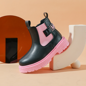 Botas para Niños con Cierre, Botas de Tobillo a la Moda para Niñas, Estilo Británico, Nueva Llegada - Product Image 3