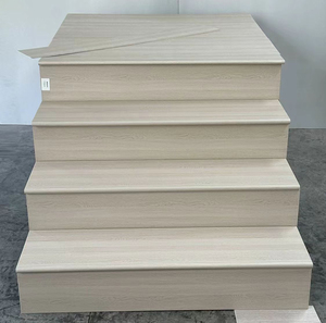 Profilés de nez de marche SPC étanches pour escaliers, pièces de revêtement de sol en vinyle imitation bois pour contremarches et marches - Product Image 2