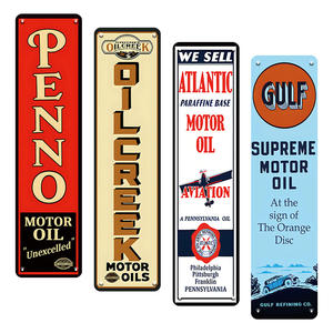 Panneau métallique décoratif rétro Penno Oilcreek Atlantic Gulf pour <span class=keywords><strong>garage</strong></span>, man cave, atelier automobile - Product Image 4