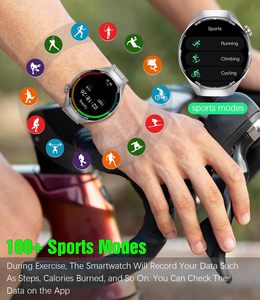 Montre connectée tendance 1,53 pouce IP67 avec 3 bracelets, fréquence cardiaque, appels Bluetooth, montre connectée pas chère pour hommes - Product Image 2