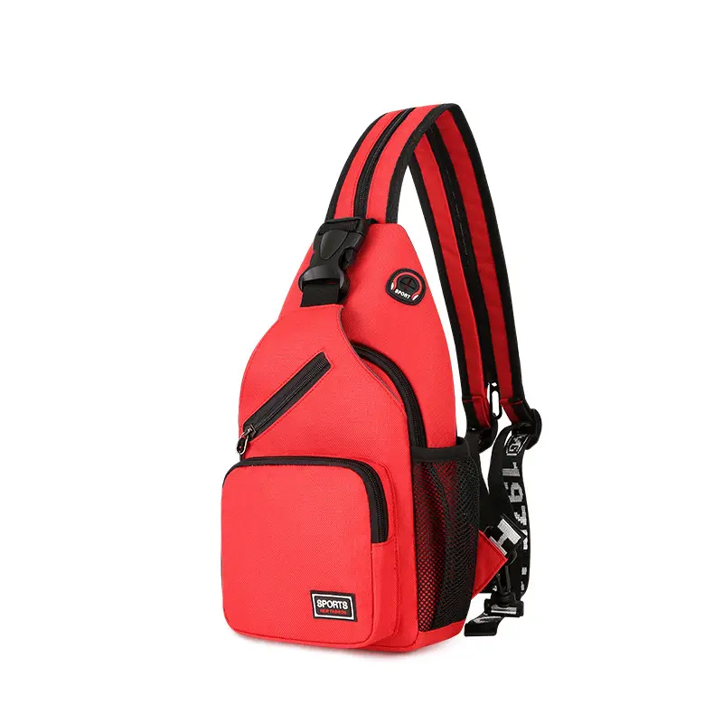 New women's breast bag waterproof large capacity backpack leisure satchel Oxford cloth crossbody bag versatile