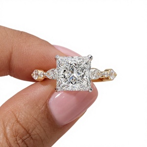 925 Silver Zircon Oval Cut 2.5 Ct Claw Setting Engagement <b>Ring</b> Three Stone Side Pear Shape Luxury Bridal Wedding <b>Ring</b> Party - Product Image 1
