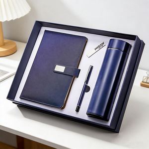 Custom Brand Corporate Gift <b>Set</b> Stainless Steel Vacuum Cup Silk Screen Printed <b>Notebook</b> Executive Gift <b>Set</b> - Product Image 2
