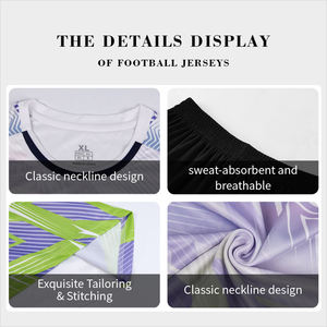 Completi <span class=keywords><strong>da</strong></span> <span class=keywords><strong>Calcio</strong></span> Personalizzati all'Ingrosso con Nome e Logo della Squadra, Traspiranti, Manica Corta, Uniformi <span class=keywords><strong>da</strong></span> Allenamento con <span class=keywords><strong>Pantaloncini</strong></span> per Adulti - Product Image 5