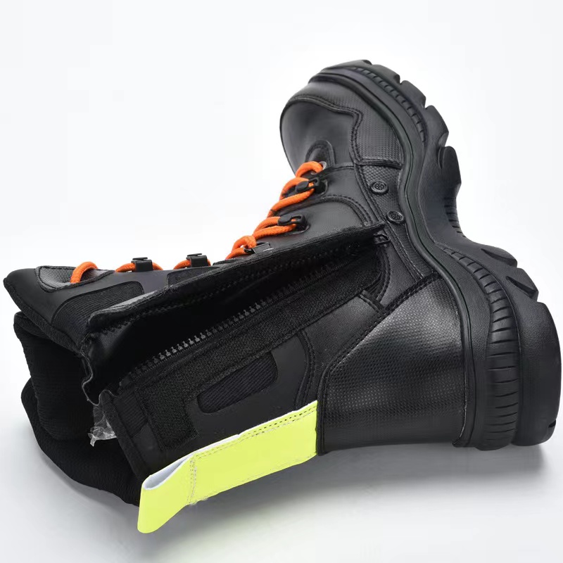 防火用緊急救助消防士森林火災保護靴 Safety Fireman Boots