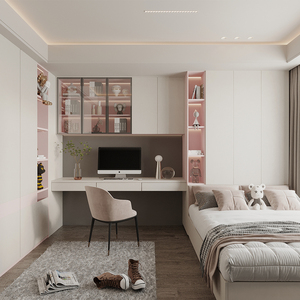 Minimalist All-in-One <strong>Unit</strong> With Integrated Cabinet Tatami Bed Wardrobe Desk for Children's Rooms Apartments - Product Image 3