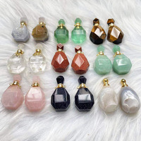Bouteille de parfum en cristal, Unique, Quartz, pierre d'agate, vente en gros, 5 pièces