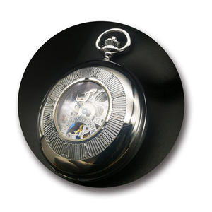 <span class=keywords><strong>Montre</strong></span> de poche vintage avec LOGO personnalisé de haute qualité Haft Hunter ST3600 Seagull Mouvement mécanique Boîtier en acier inoxydable Squelette - Product Image 1