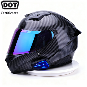 Casques <span class=keywords><strong>de</strong></span> <span class=keywords><strong>moto</strong></span> intégraux intelligents en fibre <span class=keywords><strong>de</strong></span> carbone <span class=keywords><strong>de</strong></span> haute qualité avec Bluetooth pour la course, vente en gros OEM - Product Image 1