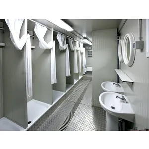 وحدات مرحاض المحمول تصميم جديد في الهواء الطلق حاويات سابقة التجهيز للمنازل غرفة الاستحمام