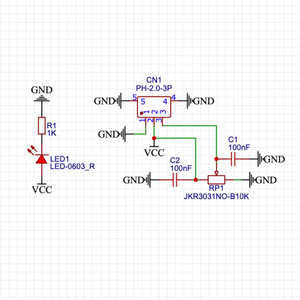 Boruijintong HS-S25P Schuifpotentiometer PH2.0 <span class=keywords><strong>Interface</strong></span> Ingebouwde variabele weerstandsmodule Sensor Compatibel voor bord - Product Image 6