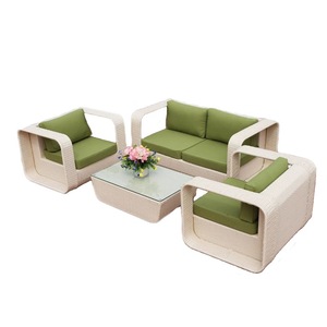 Modern Aluminium Rattan Garden Cushion Outdoor L Furniture Sets 5 Seater Patio <b>Lounge</b> Garden Set - Product Image 6