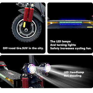 Trottinette électrique pour adultes avec double moteur 2*800 48V 18 vitesses, jusqu'à 50 km d'autonomie, entrepôt européen et américain - Product Image 1