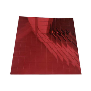 Tự làm dính Màu Đỏ Gương thủy tinh Gạch Mosaic 5x5mm 10x10mm màu gương pha lê thủy tinh Gạch Mosaic Thủy Tinh óng ánh Gạch Mosaic Thủy Tinh - Product Image 1