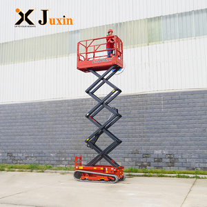 Piattaforma Elevatrice a Forbice Cingolata Elettrica Certificata CE per Tutti i Terreni, Sollevatore Mobile Cingolato per Costruzioni Esterne - Product Image 5