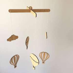 Carillon a Forma di Mongolfiera in Legno, Decorazione per Camera dei <span class=keywords><strong>Bambini</strong></span> - Product Image 5