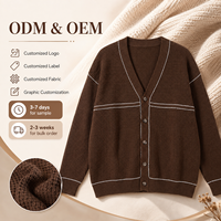 Benutzerdefiniertes Logo OEM & ODM Herren-Pullover Herbst Winter Neuer Bestseller Strickjacke Herren-Strickpullover Hautfreundlich Warme Strickpullover