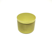 Boîte de conserve ronde vide pour poudre de matcha avec logo personnalisé, boîte en métal hermétique avec couvercle à vis, contenant d'emballage