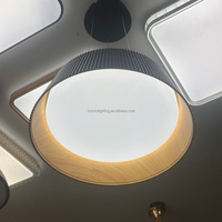 Luminaire suspendu minimaliste en acrylique 45 cm 56 W LED pour salle à manger, îlot de cuisine