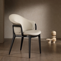 Chaise de salle à manger en bois massif nordique JP, style minimaliste italien, dossier en bois de frêne, chaise de loisirs et de coiffeuse, style moderne simple et design