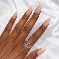 Ongles artificiels 3D en diamant faits à la main, prix de gros de haute qualité, OEM ODM, étiquette privée, faux ongles