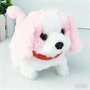 어린이용 전기 플러시 강아지 장난감 목걸이 세인트 버나드 강아지 리얼리틱 장난감 짖는 소리와 걷는 소리 전기 장난감 - Product Image 4