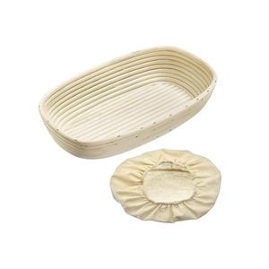 Westmark Oval Proofing <b>Basket</b> Set 33.5x20.5x8cm With Cover For <b>Bread</b> Baking - Product Image 1