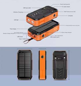25w 68000 Mah Power Bank Le plus grand chargeur de batterie sans fil solaire <span class=keywords><strong>200000</strong></span> avec dynamo à manivelle - Product Image 4