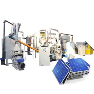 Macchina di protezione ambientale completamente automatica rifiuti pannello solare fotovoltaico macchina di riciclaggio linea di produzione