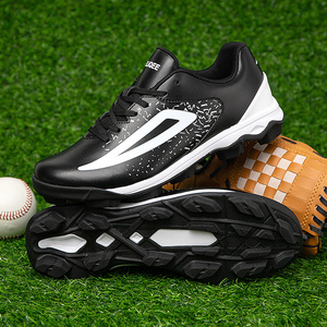 Chaussures de baseball et de softball unisexes personnalisées, respirantes, en caoutchouc moulé TPU, crampons antidérapants pour hommes et femmes, entraînement sur terrain en herbe - Product Image 3