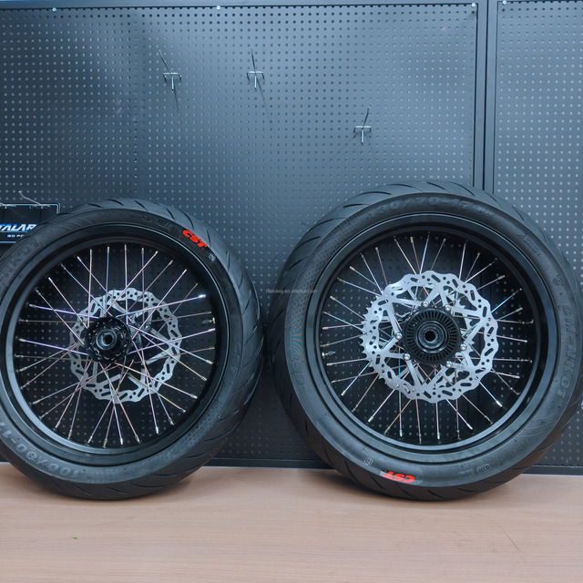Ultra Bee Wheel Kit Electric Dirt Bike 74V 60Ah Ebike 90 km/h Sutton Motorcycle Parts Tires Supermoto Wheels 100/80-17 130/70-17
