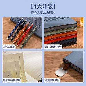 Personalized Souvenir Corporate Gifts Set Logo Stamped <b>A5</b> Notebook <b>Diary</b> Box Package With Pen Journal Box Set Promotion Event - Product Image 5