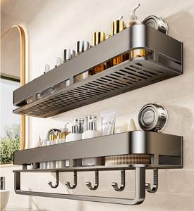 Set di organizer da <span class=keywords><strong>bagno</strong></span> a <span class=keywords><strong>ventosa</strong></span>: <span class=keywords><strong>porta</strong></span> <span class=keywords><strong>asciugamani</strong></span>, scolapiatti, <span class=keywords><strong>porta</strong></span> scopino, <span class=keywords><strong>porta</strong></span> rotolo carta igienica, portaoggetti doccia e <span class=keywords><strong>porta</strong></span> shampoo - Product Image 3