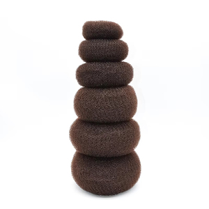 BOJUE New Fashion principessa francese DIY Hair Bun Maker elegante Donut bn Hair Stick Ring Twist Head Band tessuto Styling magico Volu - Product Image 3