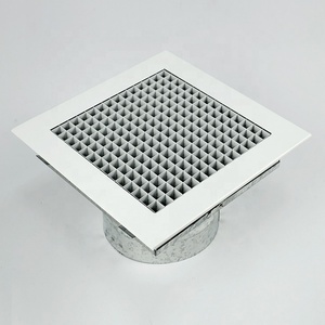 Hvac Aluminium and Steel <strong>Egg</strong> <strong>Crate</strong> Return <strong>Air</strong> Grilles With Neck Adapor for <strong>Ventilation</strong> - Product Image 2