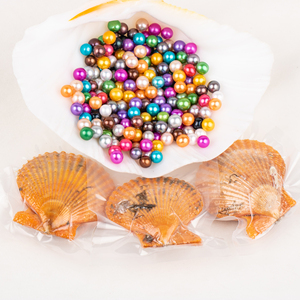 Perla Natural de agua dulce, <span class=keywords><strong>perlas</strong></span> cultivadas, <span class=keywords><strong>con</strong></span> 7-8mm, redonda, 4a + grado, regalos de cumpleaños artesanales, envasado al vacío - Product Image 2