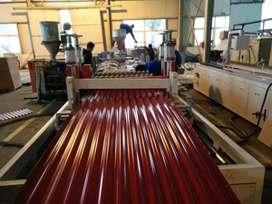 Ligne de Production de plaques de panneaux de carreaux en PVC, feuille émaillée colorée ondulée multicouches - Product Image 4