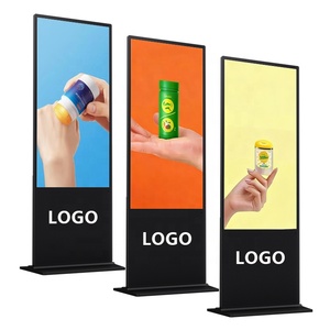 Pantalla Digital Interactiva de Alta Luminosidad (500nits), 43 Pulgadas, 2K/4K, Android 11, Táctil IR, Cristal Templado, con Base, para Publicidad - Product Image 1