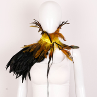 Châle léger en plumes fait main pour festivals, spectacles, déguisements et cosplay