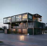 Maison préfabriquée en conteneur au design innovant, imperméable, ignifuge, configuration personnalisée pour l'hébergement des camps de travailleurs
