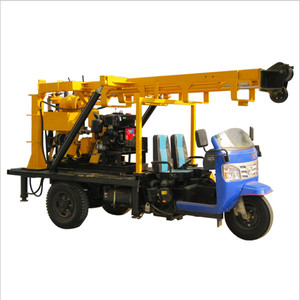Foreuse de puits portable montée sur camion à trois roues, prix pour 100m et 200m - Product Image 1