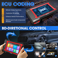 Kingbolen K7 PK Herramienta de Diagnóstico Automotriz Android con Codificación ECU, Más de 38 Funciones de Reinicio, Prueba Activa, VIN Automático, Escáner OBD2 y Lector de Códigos