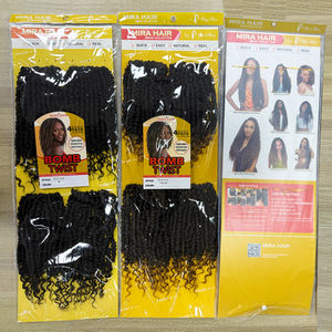 Extensiones de <span class=keywords><strong>Cabello</strong></span> Sintético Afro Rizado Kinky para <span class=keywords><strong>Trenzas</strong></span> Africanas Bomb Twist, 250g, No Inflamable - Product Image 2