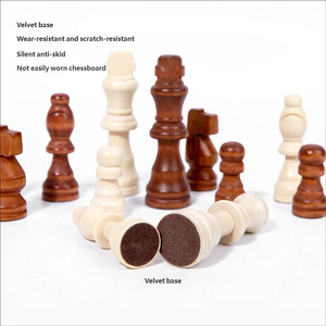 Juego de <span class=keywords><strong>Ajedrez</strong></span> y Backgammon de Madera, Edición de Viaje, Tablero Plegable, Juguete de Batalla con Caja de <span class=keywords><strong>Ajedrez</strong></span> - Product Image 6