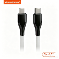 Câble Type-C Dream Kacher SC-AA11 pour téléphone portable et ordinateur, longueur 1 mètre, conducteur interne en cuivre pur à 100 brins, isolation TPE