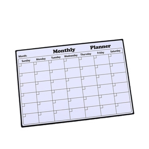 Tablero de borrado en seco con <span class=keywords><strong>calendario</strong></span> ecológico magnético fuerte mensual <span class=keywords><strong>personalizado</strong></span> - Product Image 1