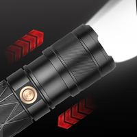 Lampe de poche à LED de Type C Rechargeable de 5000 mètres de Long, projecteurs de recherche intégrés, lampes de poche tactiques à LED blanches de 6600mah