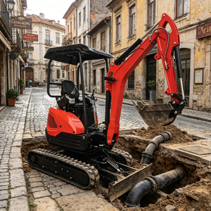Mini Excavadora de 1.5 Toneladas, Diseño Nuevo, Estructura Inteligente, Ideal para Trabajos en Espacios Reducidos y Calles Urbanas, para Empresas de Construcción - Product Image 4
